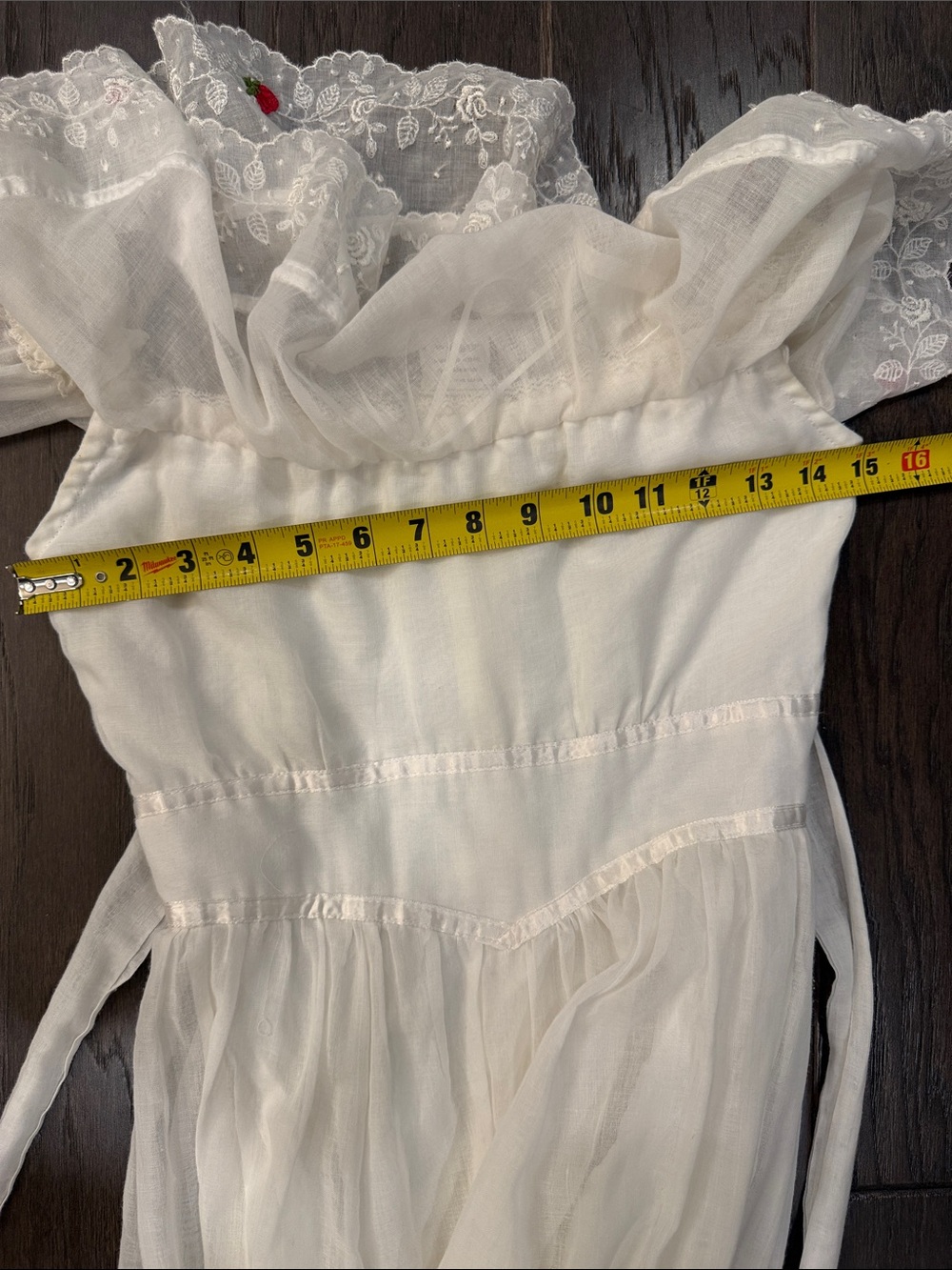 Rare Vintage 70’s Gunne Sax by Jessica San Francisco Cream and Lace Maxi Dress - Picture 16 of 16